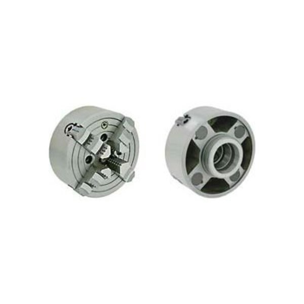 Bison 4-Jaw (Solid) Independent Chuck Semi-Steel Body, Camlock D, 12